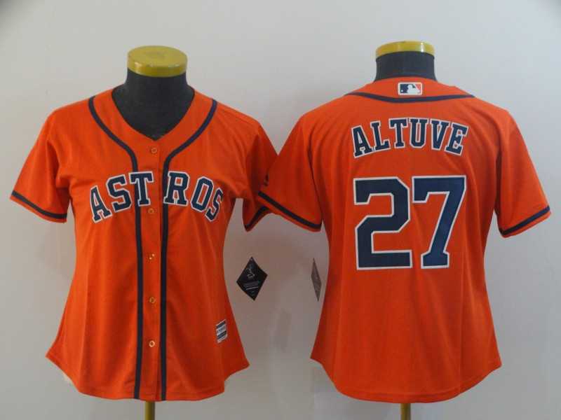 Women Astros 27 Jose Altuve Orange Cool Base Jersey,We sell and wholesale Women Astros 27 Jose Altuve Orange Cool Base Jersey on line form chian!